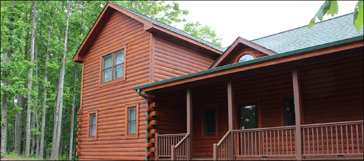 Log Home Staining in Mathews County, Virginia