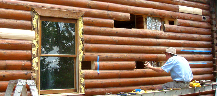 Log Home Repair Mathews, Virginia