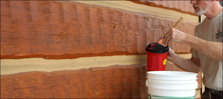 Professional Log Home Staining  Cardinal, Virginia