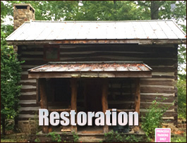 Historic Log Cabin Restoration  Mathews County, Virginia